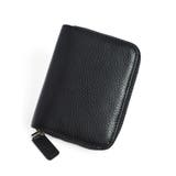 ブラック | スキミング防止シート付きコンパクト財布 | Doux Belle 