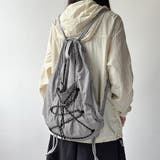 グレー | ドローストリングバックパック | Doux Belle 