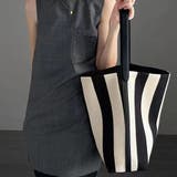 ミニバッグ付きの2点セット ストライプ柄トートバッグ | Doux Belle  | 詳細画像3 