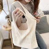 レース編みニットトートバッグ | Doux Belle  | 詳細画像3 