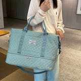 ブルーグリーン | キルティング2WAYボストンバッグ | Doux Belle 