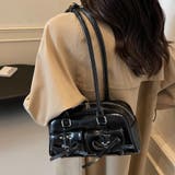 ブラック | ボストンショルダーバッグ | Doux Belle 