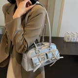 シルバー | ボストンショルダーバッグ | Doux Belle 