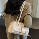オフホワイト | ボストンショルダーバッグ | Doux Belle 