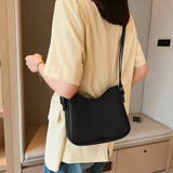 ブラック | バスクエアフォルム×ベーシックカラーショルダーバック | Doux Belle