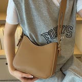 キャメル | バスクエアフォルム×ベーシックカラーショルダーバック | Doux Belle