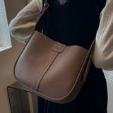 ミニバック付き×カーブラインフェイクレザーバック レディース バッグ | Doux Belle  | 詳細画像1 