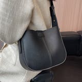 ミニバック付き×カーブラインフェイクレザーバック レディース バッグ | Doux Belle  | 詳細画像10 