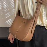 ミニバック付き×カーブラインフェイクレザーバック レディース バッグ | Doux Belle  | 詳細画像7 