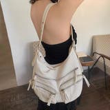 オフホワイト | マルチポケット多収納2WAYショルダーバッグ レディース バッグ | Doux Belle
