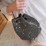 ラインストーン巾着ミニショルダーバッグ レディース バッグ | Doux Belle | 詳細画像3