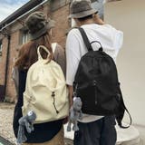 チャーム付き大容量ポケットバックパック リュック バックパック | Doux Belle | 詳細画像3