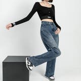 デニムパンツ ストレートパンツ パンツ | Doux Belle | 詳細画像3