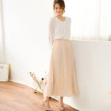 プリーツスカート 秋 ロング丈スカート | Doux Belle  | 詳細画像17 