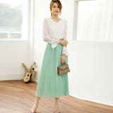 プリーツスカート 秋 ロング丈スカート | Doux Belle  | 詳細画像25 