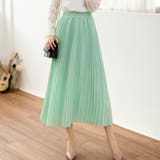 ミント | プリーツスカート 秋 ロング丈スカート | Doux Belle 