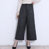 フロントファスナーダークグレー | パンツ ワイドパンツ ボトムス | Doux Belle 