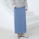 アッシュブルー | スカート ロング丈 ボトムス | Doux Belle 