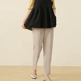 ベージュ | センタープレステーパードパンツ | Doux Belle 