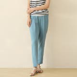 グリーン | センタープレステーパードパンツ | Doux Belle 