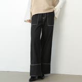 ワンウォッシュブラック | ボトムス ロング ワイド | Doux Belle