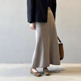 ニットAラインスカート ボトムス フレア | Doux Belle  | 詳細画像10 