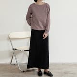 ニットAラインスカート ボトムス フレア | Doux Belle  | 詳細画像21 