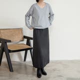 ニットAラインスカート ボトムス フレア | Doux Belle  | 詳細画像3 