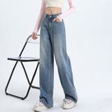 ライトブルー | ボトムス パンツ デニム ダメージデニム | Doux Belle