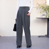 ワイドシルエットスラックスパンツ | Doux Belle  | 詳細画像1 