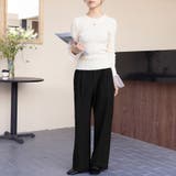 ワイドシルエットスラックスパンツ | Doux Belle  | 詳細画像17 