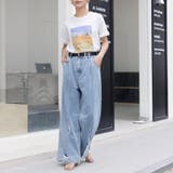 ダメージバギーデニムパンツ | Doux Belle  | 詳細画像5 