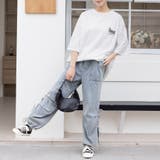 サイドリボンバギーデニムパンツ | Doux Belle | 詳細画像4