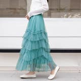 ティアードチュールロングスカート | Doux Belle  | 詳細画像13 