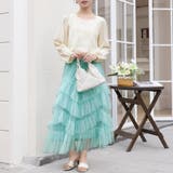 ティアードチュールロングスカート | Doux Belle  | 詳細画像7 