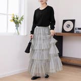 シアーティアードロングスカート | Doux Belle  | 詳細画像13 