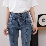 3つボタンフレアデニムパンツ | Doux Belle | 詳細画像16