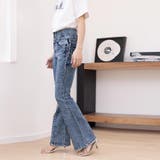 3つボタンフレアデニムパンツ | Doux Belle | 詳細画像3