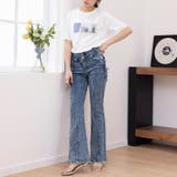 3つボタンフレアデニムパンツ | Doux Belle | 詳細画像4