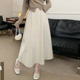 ベージュ | Aラインフレアスカート | Doux Belle 