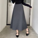グレー | Aラインフレアスカート | Doux Belle 