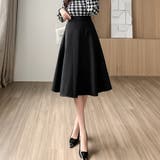 Aラインシルエットフレアミディアム丈スカート | Doux Belle  | 詳細画像1 