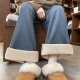 裏起毛あったかワイドパンツ | Doux Belle | 詳細画像2