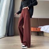 サイドスリット入りワイドパンツ | Doux Belle  | 詳細画像10 