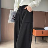 サイドスリット入りワイドパンツ | Doux Belle  | 詳細画像13 