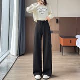 サイドスリット入りワイドパンツ | Doux Belle  | 詳細画像16 