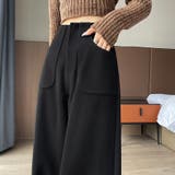 サイドスリット入りワイドパンツ | Doux Belle  | 詳細画像5 