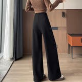 サイドスリット入りワイドパンツ | Doux Belle  | 詳細画像7 