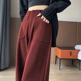 サイドスリット入りワイドパンツ | Doux Belle  | 詳細画像9 