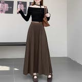 ハイウエストプリーツロングスカート | Doux Belle | 詳細画像10